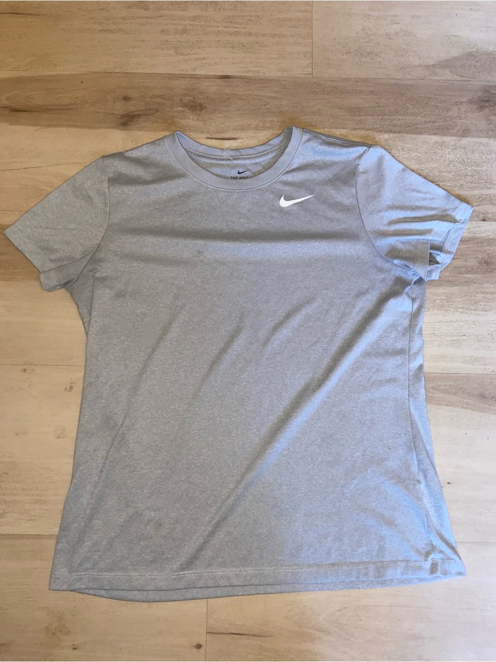Nike Men's L Grey Dri-Fit T-Shirt Athletic Training Tee